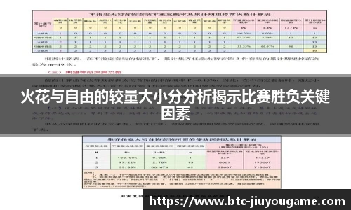 火花与自由的较量大小分分析揭示比赛胜负关键因素